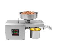 Pressa automatica dell'olio, in acciaio inox, 610 W, pressa automatica a caldo e a freddo, olio di noce, intervallo di temperatura 40 - 240 °C, per uso commerciale e domestico