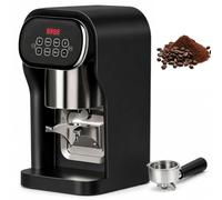 Pressa Automatica per Espresso, Tamper Elettrico da 58mm con Pressione Regolabile 10-30kg - Timer 1-3s e 1-3 Cicli di Pressatura per Baristi a Casa e Café black