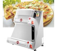 Pressa automatica per impasto per pizza da 12 pollici, rullo per impasto per pizza in acciaio inox commerciale, adatta per panetterie, pizzerie, ristoranti e uso domestico.