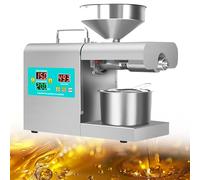 Pressa Automatica per Olio da 820 W, Macchina per l'estrazione di Olio a Caldo/Freddo, pressa per Olio in Acciaio Inossidabile 304, estrattore ad Alta resa di Olio per Semi di Lino, Arachidi, Canapa,