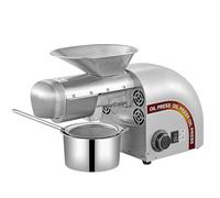 Pressa Automatica Per Olio Estrazione Olio A Freddo/caldo Da Noci Con Controllo Della Temperatura Acciaio Inossidabile Spremitore Per Olio 24 Ore Consecutive Per Arachidi, Canapa, Sesamo, Mandorle