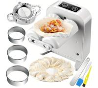 Pressa automatica per ravioli, macchina elettrica facile e veloce per la casa, con pressa Empanada, tagliapasta, cucchiaio e pennello, per casa, cucina, Natale, regali di compleanno