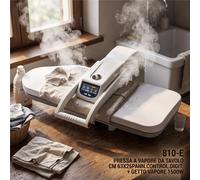 Pressa da Stiro a Vapore EFFECI 810-E - Dimensioni 25,4x 66x cm, potenza 1500 W, 5 programmi di stiro, piastra riscaldante, serbatoio 0,8 lt colore bianco bianco
