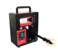 Pressa di calore idraulica, pressa manuale da 5 tonnellate con doppia piastre, temperatura regolabile per riscaldamento uniforme in progetti fai da te e artigianato