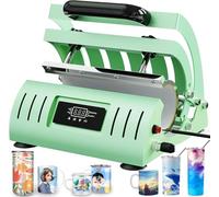 Pressa di Calore per Tazza Fai-da-Te, Termopressa per Tazza da caffè Sublimatio, Temperatura Regolabile, Pressione Temporale, 27 * 23 Cm, Bakig Coaster