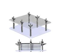 Pressa di scheda acrilica - Strumento di riparazione della scheda, dispositivo di correzione della premium | Container di stoccaggio protettivo, di ripristino delle carte warped, attrez