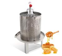 Pressa ed estrattore professionale per miele in acciaio inossidabile 304: Spinner manuale a manovella per la lavorazione di cera d'api/pettine - Attrezzature per l'apicoltura