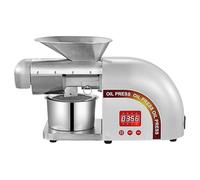 Pressa Elettrica Automatica Per Olio Estrattore Di Olio Di Noci A Freddo/caldo Con Controllo Della Temperatura Acciaio Inossidabile Spremitore Di Olio Per Semi E Noci Olive Semi Di Lino Arachidi 1800W