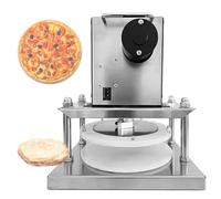 Pressa elettrica per pasta per pizza, pressa manuale per pasticceria per uso domestico/commerciale, sfogliatrice in acciaio inox con piastra in PE per preparare pizza e pane,30cm