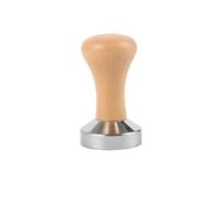 Pressa for caffè in acciaio inossidabile con base piatta, chicchi di espresso pressa manuale for in polvere, martello, utensili Per caffè Barista e Caffetteria(53mm,Light Wood)