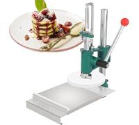 Pressa for impasto for pizza, pressa for impasto commerciale in acciaio inox, design a rimbalzo automatico, spessore e altezza regolabili, for preparare torte fatte a mano, polpette, bas(12cm)