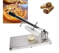 Pressa for Pizza Manuale Regolabile in Acciaio Inox for Impasto e Sfoglia