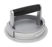 Pedrini Stampo Hamburger Regolabile per 3 DOSI 110 150 220 G in Alluminio, Metal, Argento, Unica