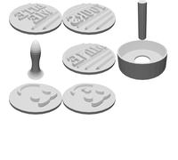 Pressa Hamburger BBQ Stampo Burger con Espulsore Maniglia Attrezzo Cucina