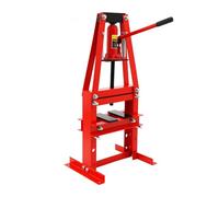 Pressa idraulica 6T, pressa manuale per officina per garage e lavorazione dei metalli, stabile pressa idraulica con 3 livelli di altezza e valvola di sicurezza, ideale per cambio cuscinetti, piegatura