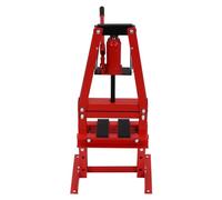 Pressa idraulica 6T regolabile in altezza, pressa idraulica manuale per auto, pressa idraulica a telaio con manico in acciaio al carbonio, area di lavoro 50-110 mm per officine