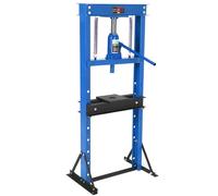 Pressa idraulica da 6 tonnellate, pressa per cuscinetti ad H per garage e officina, pressa manuale regolabile in altezza per raddrizzare, piegare, rimuovere giunti a U e albero motore, blu