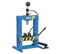 Pressa idraulica manuale 10 TON Fervi P001/10 tavola regolabile