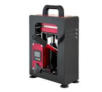 Pressa idraulica per colofonia, 5 tonnellate, pressa termica manuale con doppie piastre riscaldanti e indicatore digitale a LED, temperatura regolabile da 0 a 300 °C, ideale per estrazione di erbe