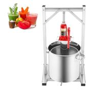 Pressa idraulica per frutta con secchio filtrante e staffa per uso domestico, estrazione efficiente del succo da uva e mele