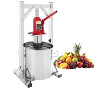 Pressa idraulica per vino alla frutta, 12L/22L/36L manuale per succhi e sidro con martinetto idraulico da 3000 kg, cestino in acciaio inossidabile 304 per fare vino