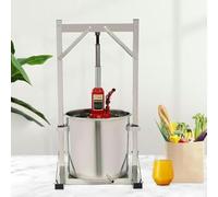 Pressa idraulica per vino e frutta, in acciaio inox, per succo d'uva e vinificazione, capacità 12 l