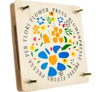 small foot wooden, easy-to-use press for drying leaves and flowers, from 3 years
