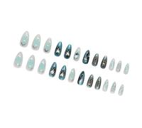 Pressa Mandorle Su Chiodi Strass Chiodi Finte Lucide Coperture Complete Unghie Artificiali Per Le Donne Alla Cerca Manicure Semplice