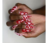 Pressa Mandorle Su Unghie Lucide Finte Unghie In 12 Dimensioni 24 Pezzi Pizzi Francesi Per Decorazioni Arte Acrilico Chiodo Per Le Donne Chiaro