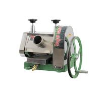 Pressa manuale commerciale per succo di canna da zucchero Estrattore in acciaio inossidabile Spremiagrumi per zenzero Spremiagrumi 3 rulli Volantino Filtro Rubinetto Cucina addensato