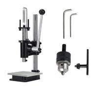 Pressa Manuale con Mandrino e Comparatore, Punzonatrice Regolabile, Pressione 160 Kg/350 Lb, Adatta for Goffrare Pelle, Plastica(Round head)