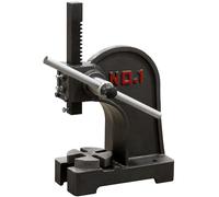 Pressa manuale da banco a cremagliera 1 T Tonn officina tavola girevole Fervi