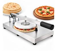 Pressa Manuale For Impasto For Pizza Macchina Pasticceria Acciaio Inox | Sfogliatrice Regolabile con Spessore 0.3-5cm Piastra Antiaderente 15mm e Leva Estesa for Cucine Ristoranti(20cm)