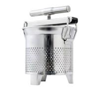 Pressa manuale for miele e cera d'api da 1,8 litri, pressa domestica | Spremiagrumi a manovella in acciaio inossidabile 304, for apicoltura, ripieno di verdure, separazione dei residui
