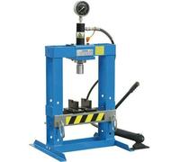 PRESSA MANUALE IDRAULICA DA BANCO A PISTONE MOBILE FERVI P001/10 10T TONNELLATE