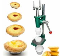Pressa manuale per crostata all'uovo per la cottura, strumento per la formatura di stampi per crostata di crema pasticcera, pressa a mano per creare una perfetta torta di crostate e cialde