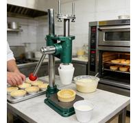 Pressa manuale per crostata di conchiglie, macchina per lo stampaggio di crostate all'uovo, creatore di conchiglie di crema pasticcera per casa, ristorante e pasticceria