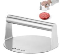 Pressa manuale per hamburger, in acciaio, diametro 160x78 mm