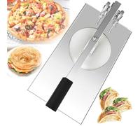 Pressa Manuale per Impasto per Pizza - Macchina per Fare la Crosta di Pizza da 12-24 cm per Una Pizza Sottile e Perfetta, Preparazione dell'impasto Senza Sforzo per la casa e Il Ristorante,
