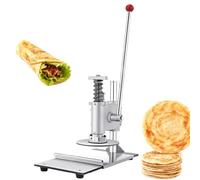 Pressa Manuale per Impasto per Pizza, Piastra per Pressa per Pizza da 6,2 Pollici, Pressa per Pane in Acciaio Inossidabile, Macchina per Crosta Commerciale per Fogli, per Pasticceria 20cm