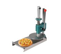 Pressa manuale per impasto per pizza, resistente pressa per pizza in acciaio inox con spessore regolabile, macchina per appiattire l'impasto a doppia piastra per torte fatte(18cm/7.1in)