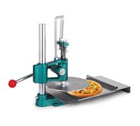 Pressa manuale per impasto per pizza, resistente pressa per pizza in acciaio inox con spessore regolabile, macchina per appiattire l'impasto a doppia piastra per torte fatte(13cm/5.1in)