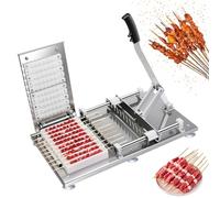 Pressa manuale per kebab, in acciaio inox, per barbecue, carne, per cucinare all'aperto e pic-nic