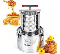 Pressa Manuale per Miele 10L, Pressa a Vite Inox per Miele e Cera d’Api