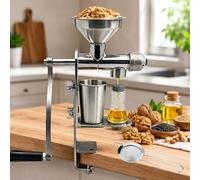 Pressa Manuale Per Olio, Estrattore In Acciaio Inossidabile Con Manovella, Spremiolio Domestico A Freddo E A Caldo, Strumento Portatile Per La Produzione Di Olio Da Semi E Frutta A Guscio