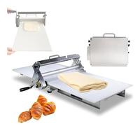 Pressa manuale per pasta e rullo per impasto in acciaio inox, design | Pressa manuale pieghevole da tavolo per pasta e rullo per impasto in acciaio inox, ideale per la preparazione casalinga di