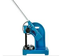 Pressa manuale per pergolato da 2 tonnellate con volantino e piastra solida, altezza massima del pezzo da lavorare 215 mm, design in ghisa resistente, vite di risparmio e regolazione per timbratura