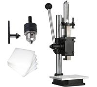 Pressa manuale per pergolato, perforatrice regolabile per pelle, plastica | Pressa manuale con punzonatrice regolabile, ideale per punzonatura di precisione e goffratura su pelle, legno
