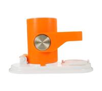 Pressa Manuale per Ravioli Arancia in Plastica, Impugnatura Ergonomica | Superficie Liscia Antiaderente, per Sfoglie e Croste, Uso in Cucina Domestica e Preparazione Pasti