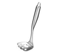 Pressa manuale per schiacciapatate in acciaio inossidabile con manico lungo, aiutante da cucina interamente in metallo per purea liscia, preparazione dei pasti, pressatura alimenti morbidi Pressa